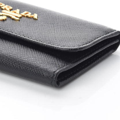 Prada Saffiano Metal 6 Key Holder Black 8 of 8