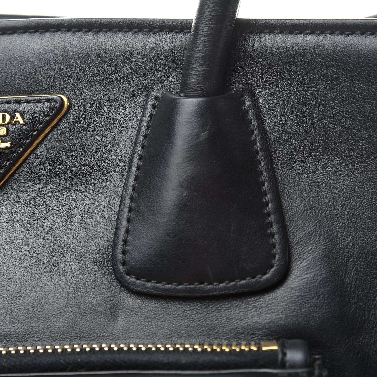 Prada City Calf Front Pocket Tote Black 18 of 18