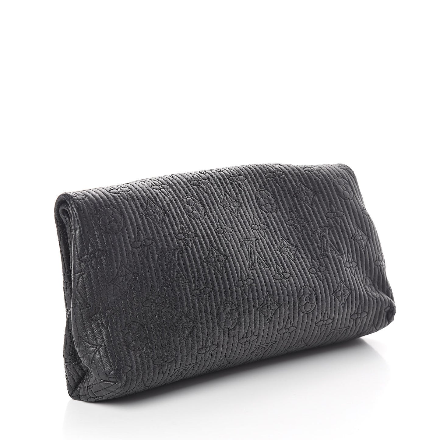 Calfskin Quilted Monogram Altair Clutch Black