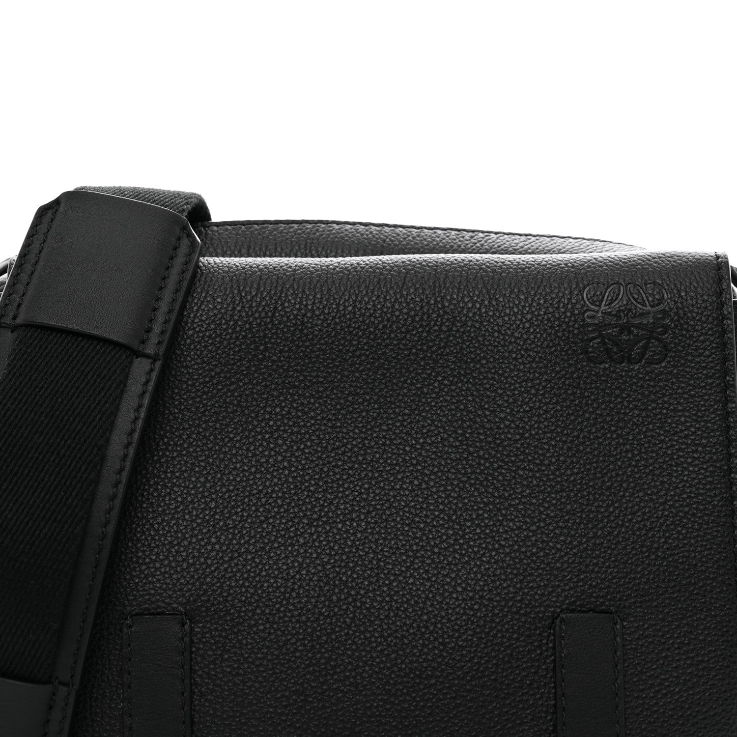 Loewe Soft Grained Calfskin XS Military Messenger Bag Black 5 of 9