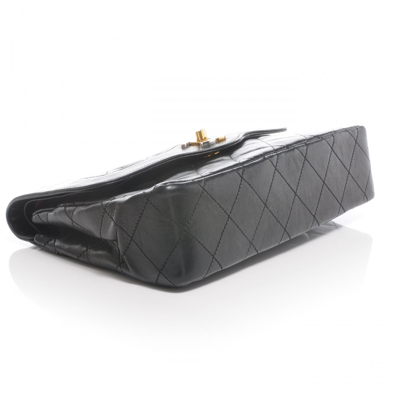 Chanel Lambskin Square Double Flap Bag Black 4 of 8