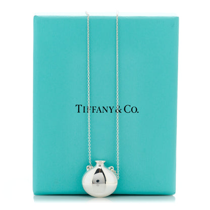 Tiffany Sterling Silver Elsa Peretti Bottle Pendant Necklace 2 of 6