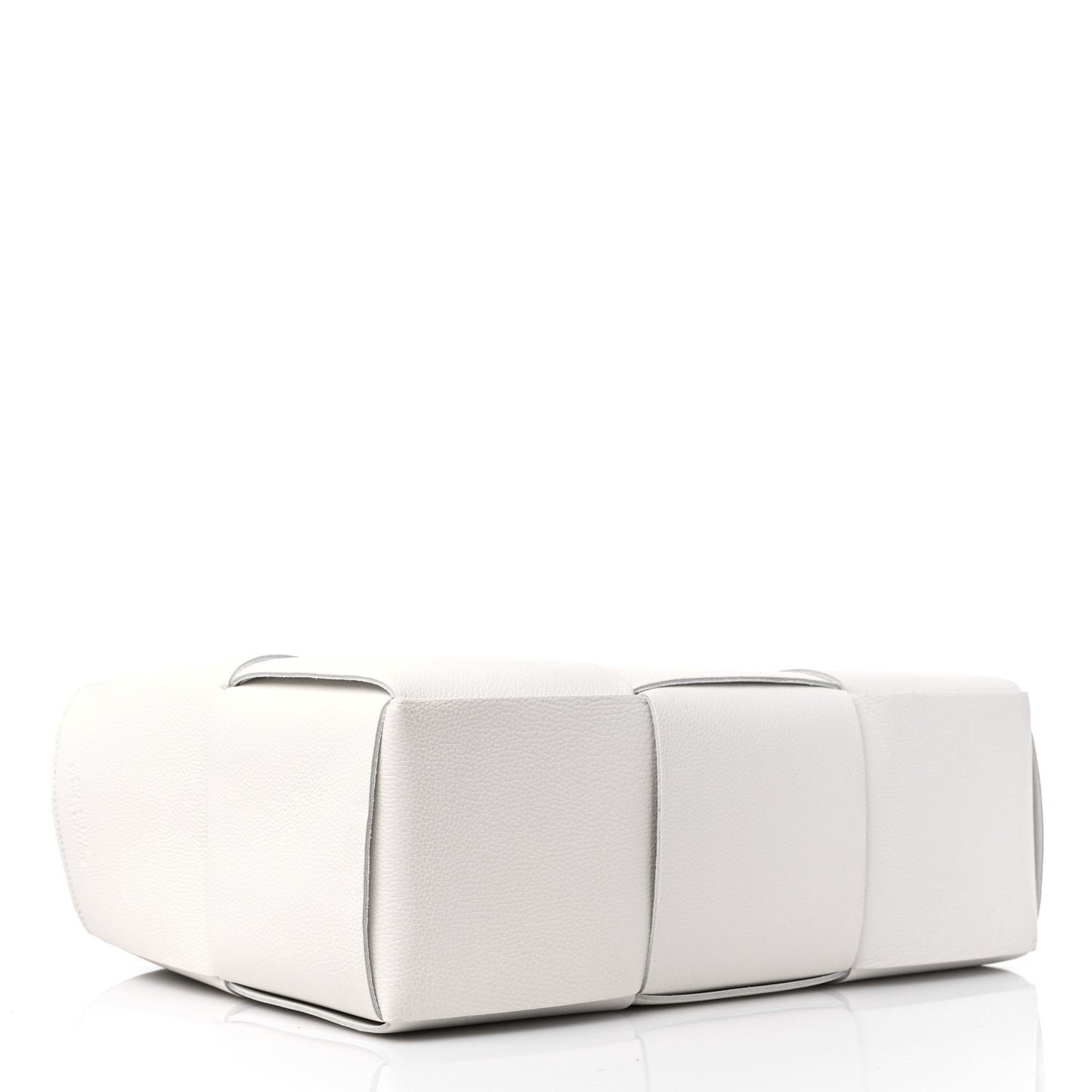 Nappa Maxi Intrecciato Medium Arco Tote White