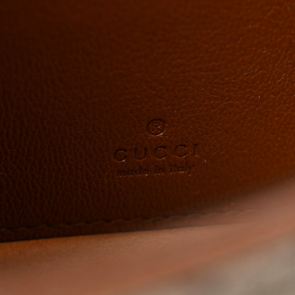 Gucci GG Supreme Monogram Calfskin Mini Padlock Top Handle Shoulder Bag Beige Black Cuir 5 of 14