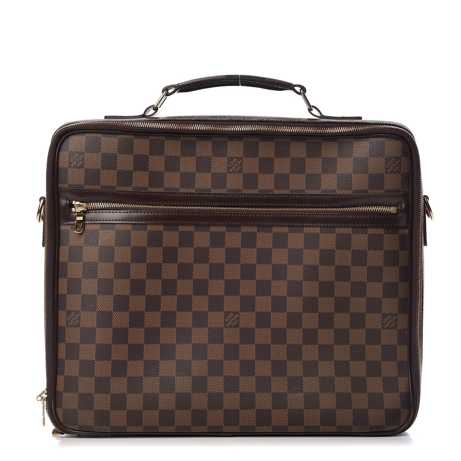 Louis Vuitton Damier Ebene Porte Ordinateur Sabana NM Computer Case 1 of 16