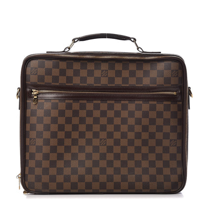 Louis Vuitton Damier Ebene Porte Ordinateur Sabana NM Computer Case 1 of 16