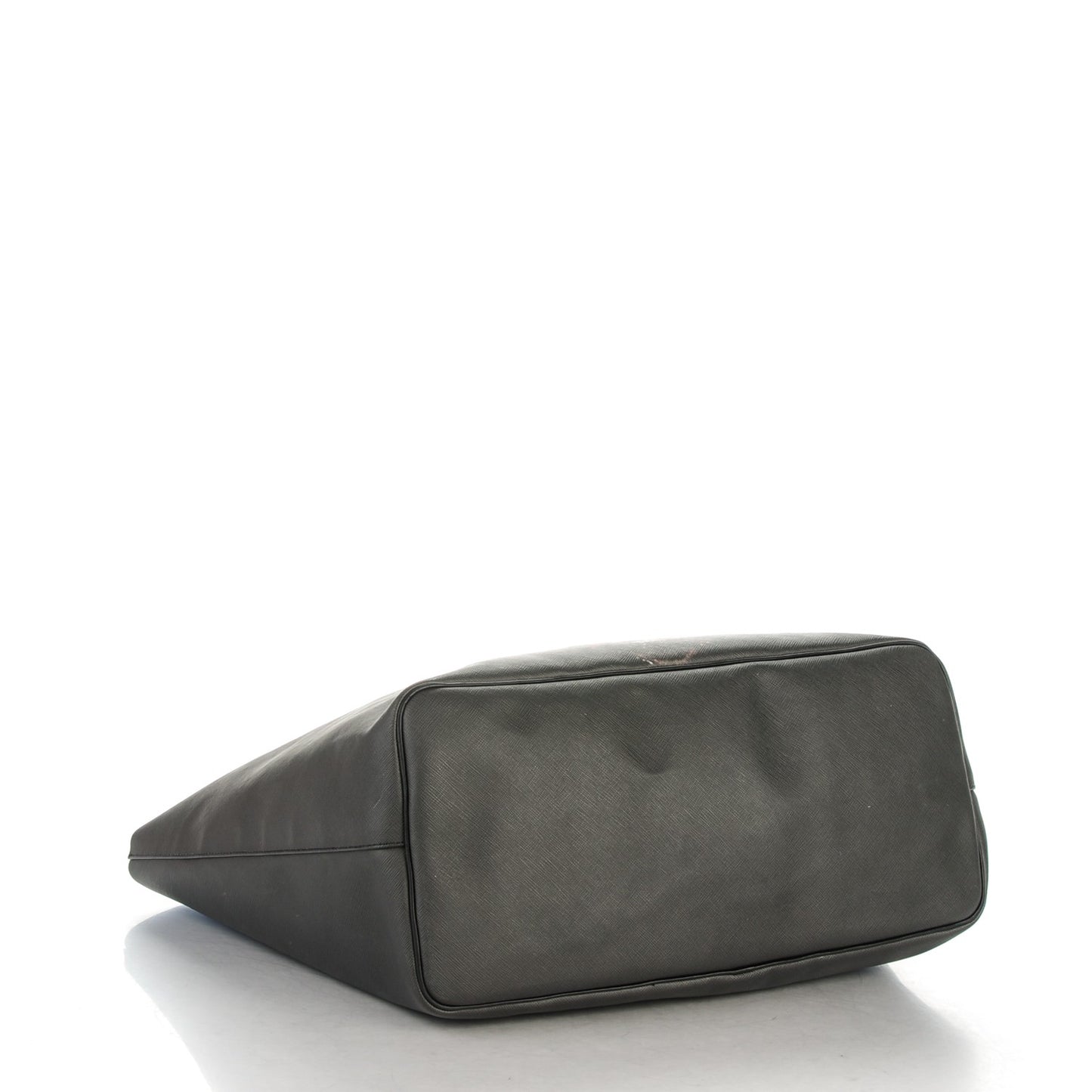Textured Coated Canvas Rottweiler Pint Large Antigona Tote Black