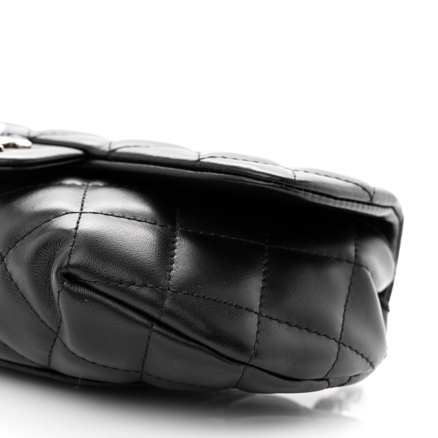 Chanel Calfskin Quilted CC Uniform Flap Belt Bag Black 11 of 11