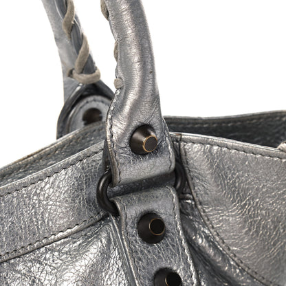 Balenciaga Metallic Agneau Classic Hardware Velo Gris Aluminum 11 of 13