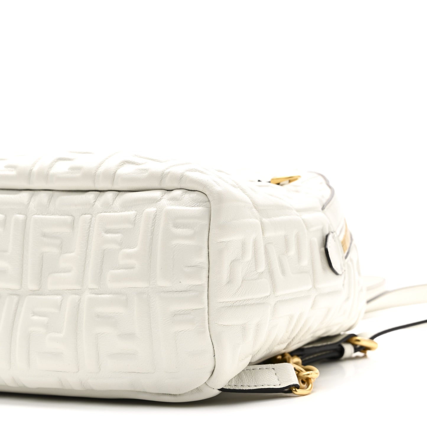 Nappa FF 1974 Embossed Mini Backpack White