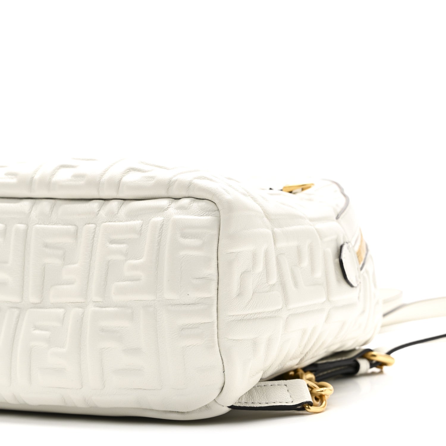 Fendi Nappa FF 1974 Embossed Mini Backpack White 10 of 10