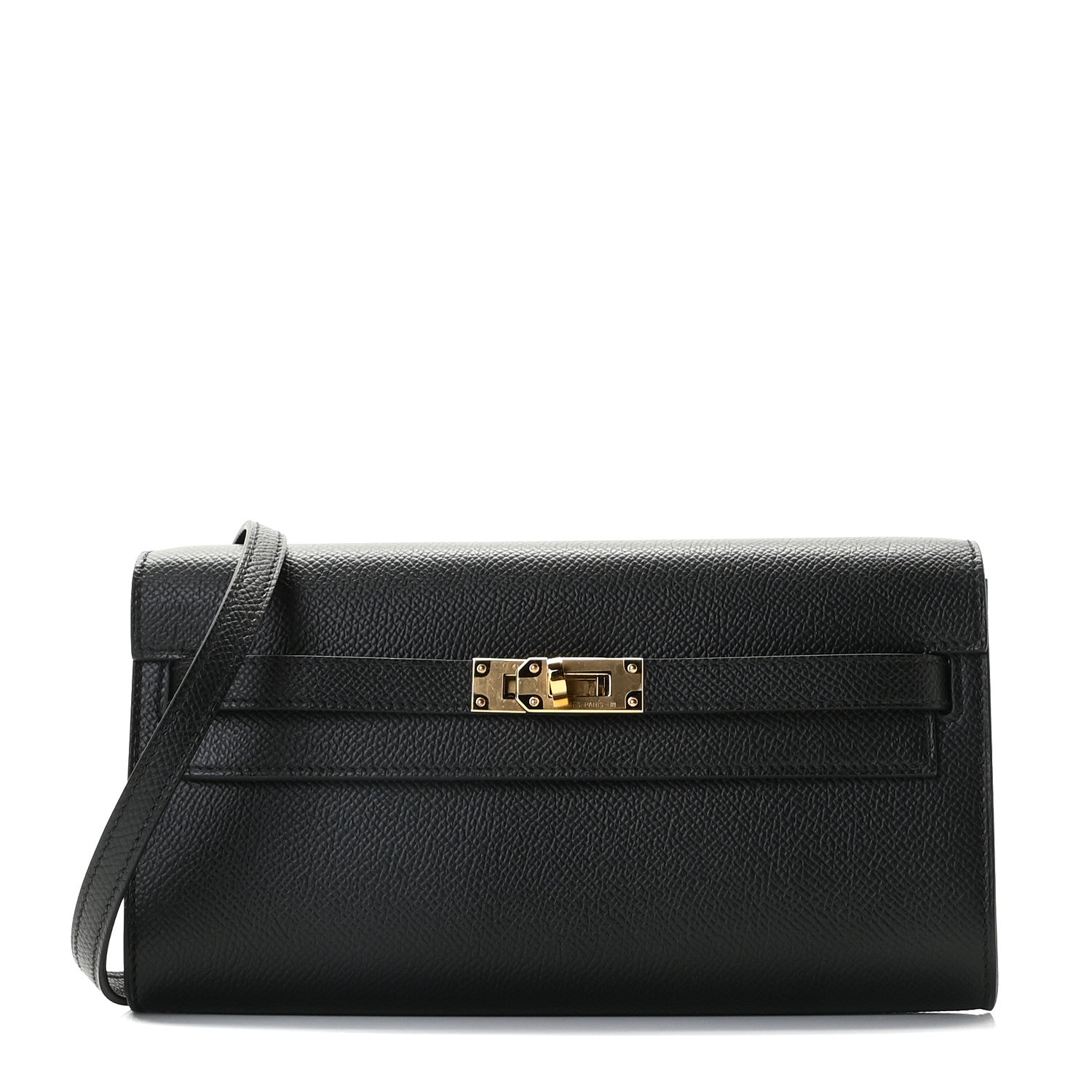 Hermes Epsom Kelly Wallet To Go Black 1 of 9