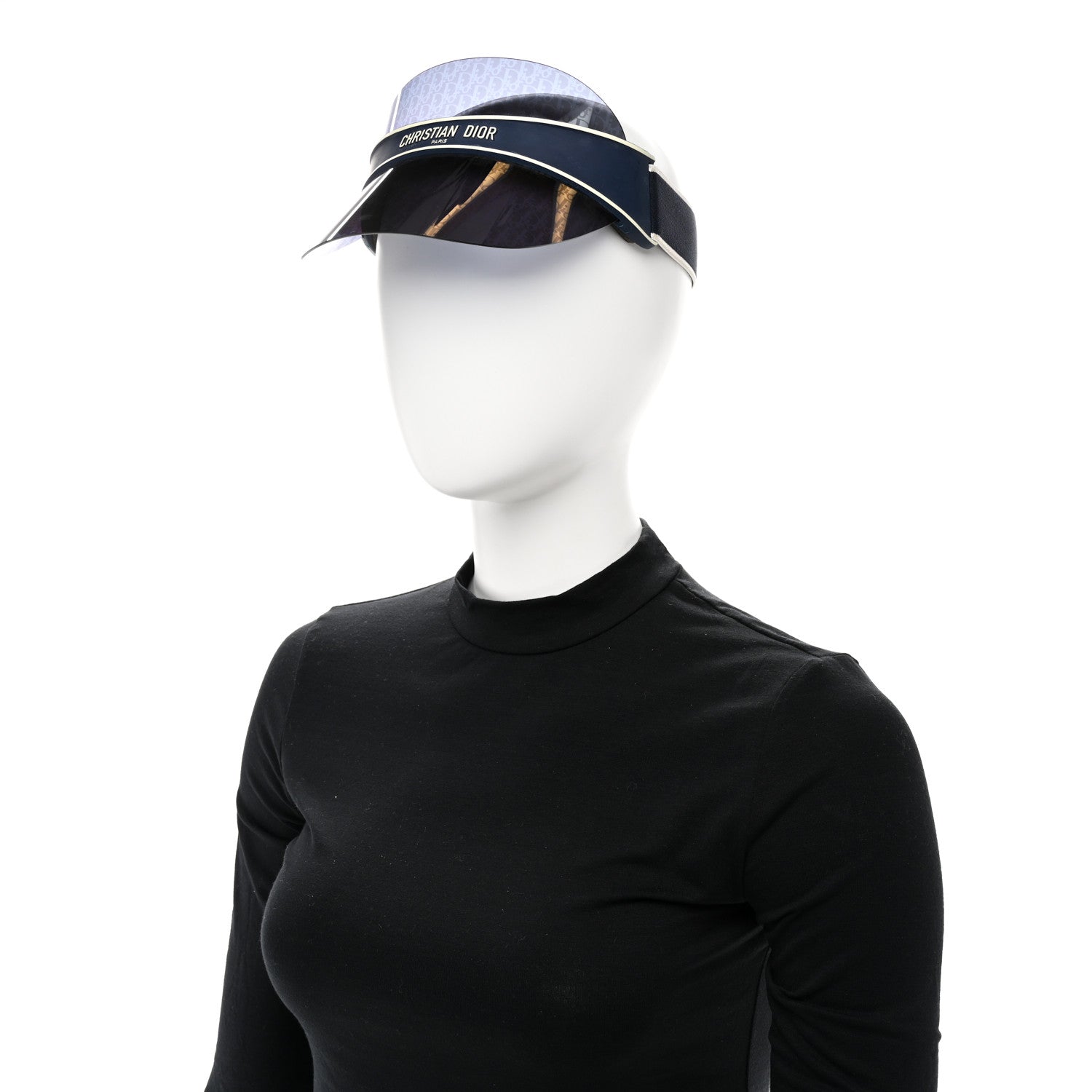 Christian Dior Oblique DiorClub V1U Sun Visor Blue 2 of 9
