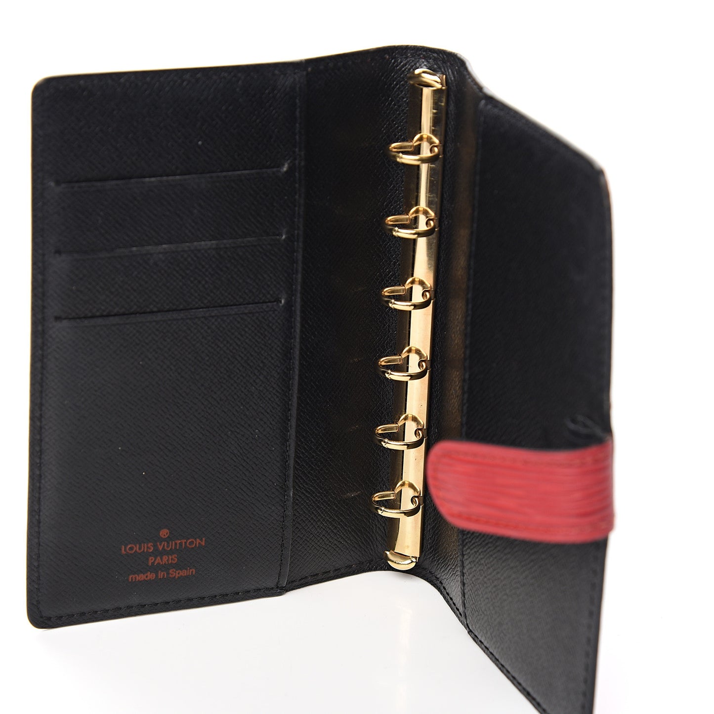 Epi Small Ring Agenda Cover Castillan Red
