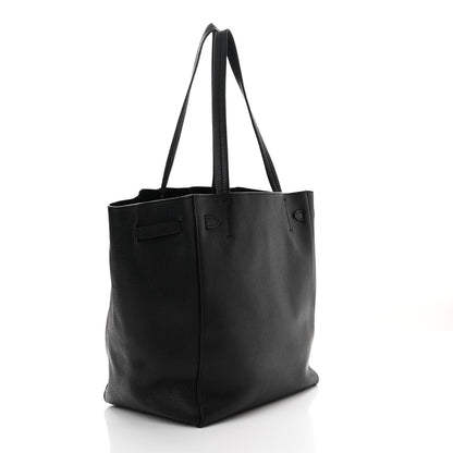 Celine Soft Grained Calfskin Medium Belt Cabas Phantom Black 3 of 12