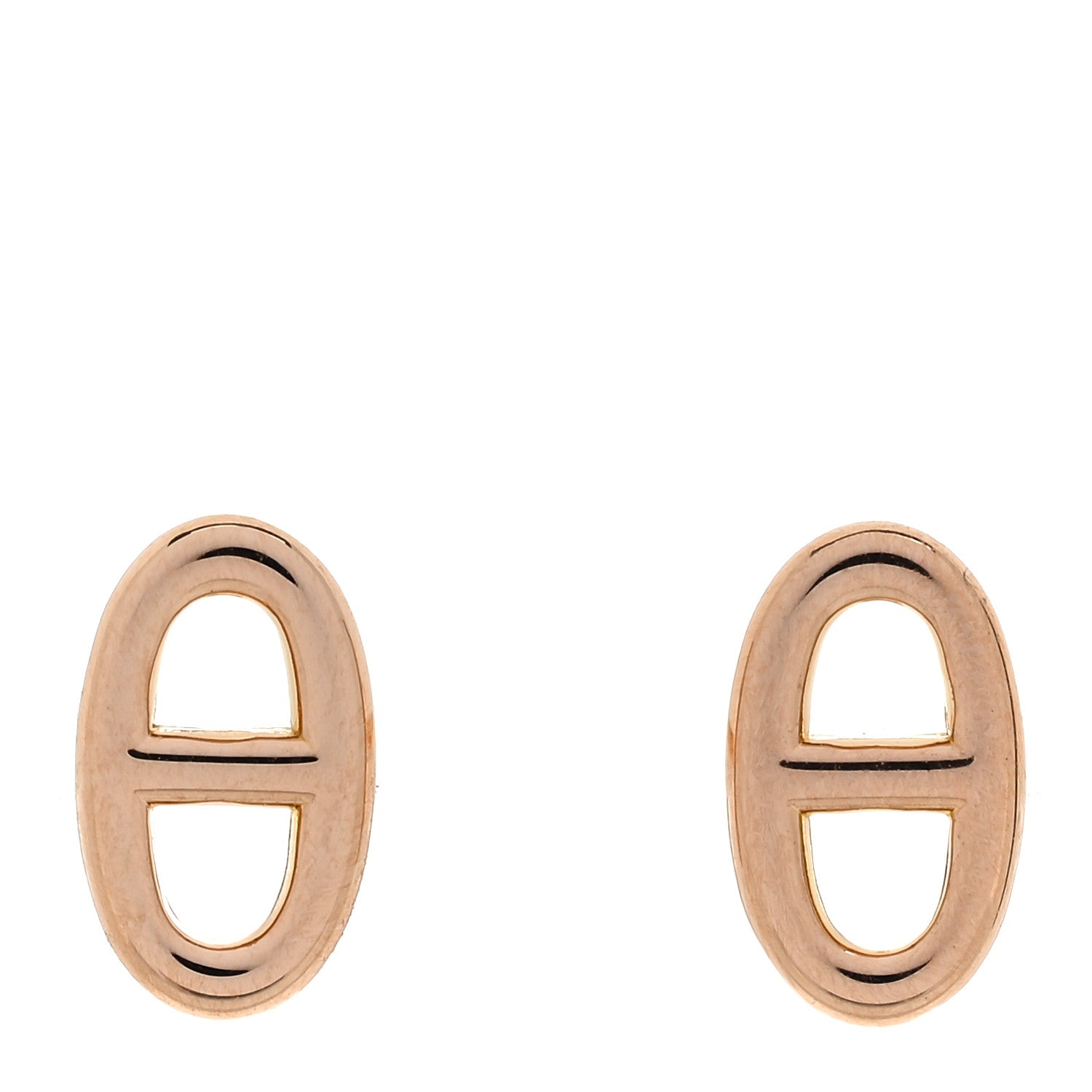 Hermes 18K Rose Gold TPM Farandole Stud Earrings 1 of 6