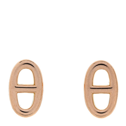 Hermes 18K Rose Gold TPM Farandole Stud Earrings 1 of 6