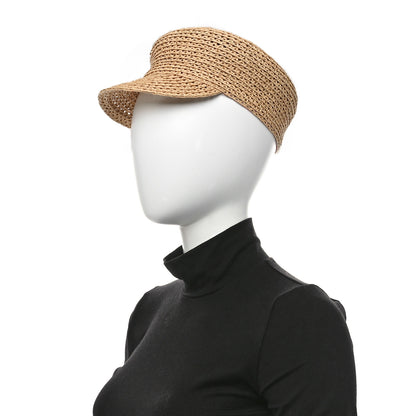 Hermes Raffia Braided Galatee Cap 58 Naturel 2 of 9