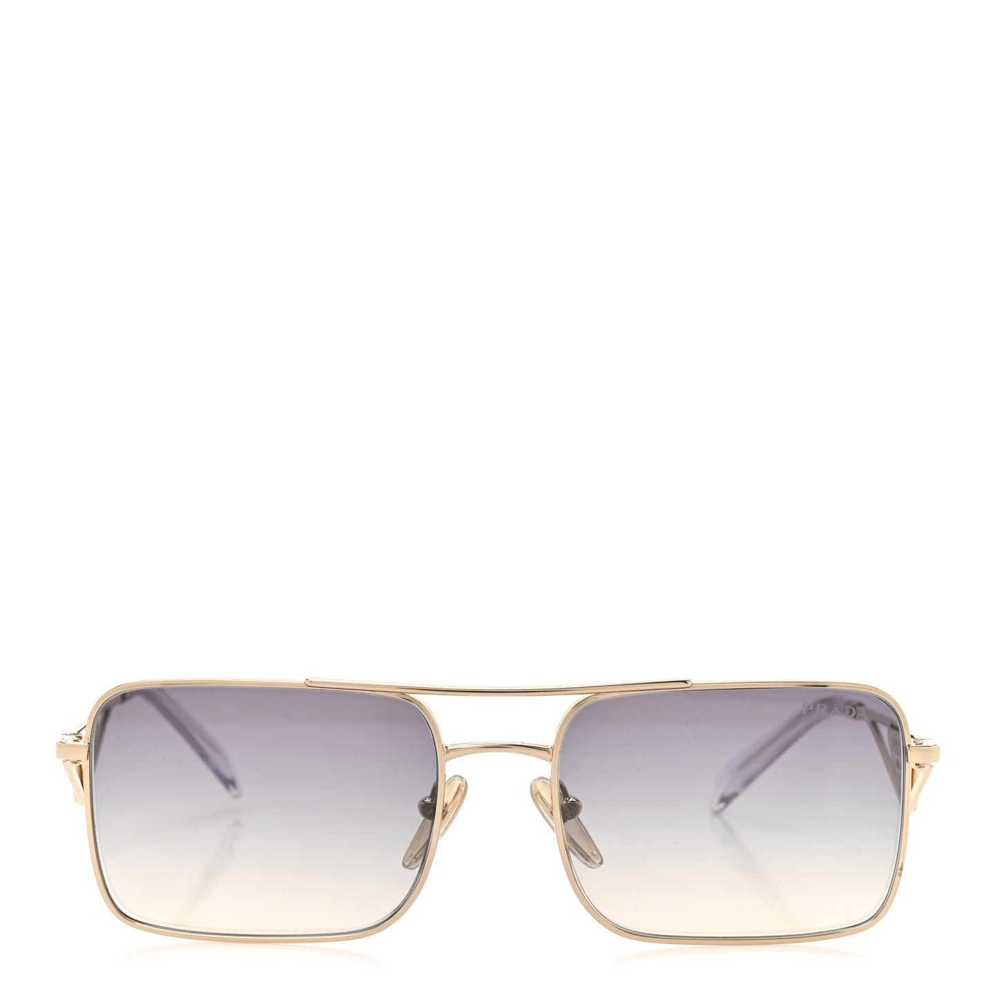 Metal Symbole Triangle Logo Sunglasses SPR A52 Gold Blue