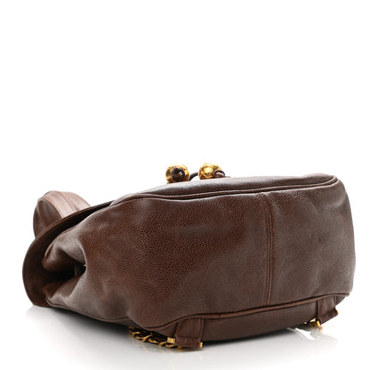 Chanel Caviar CC Backpack Brown 4 of 20
