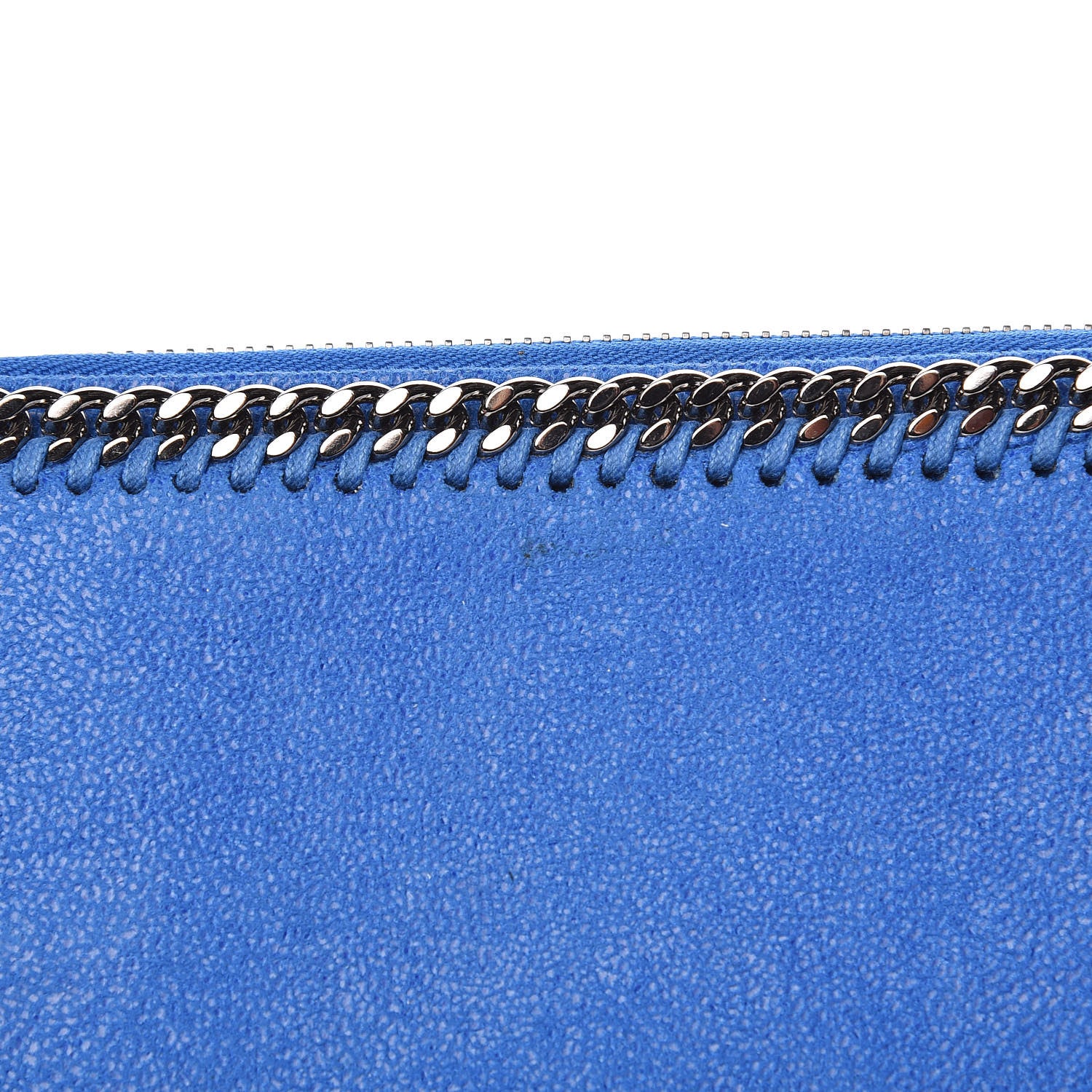 Stella McCartney Shaggy Deer Falabella Zip Around Wallet Blue 8 of 11