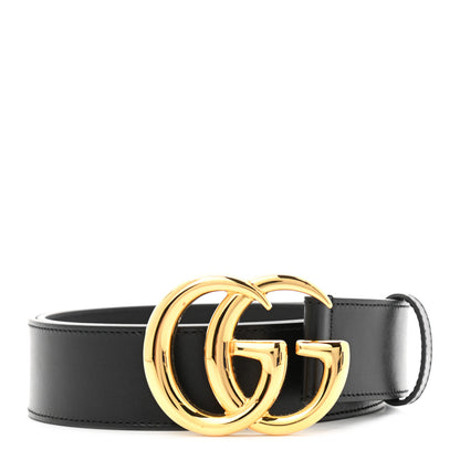 Gucci Plutone Calfskin Double G 40mm Belt 85 34 Black 1 of 5