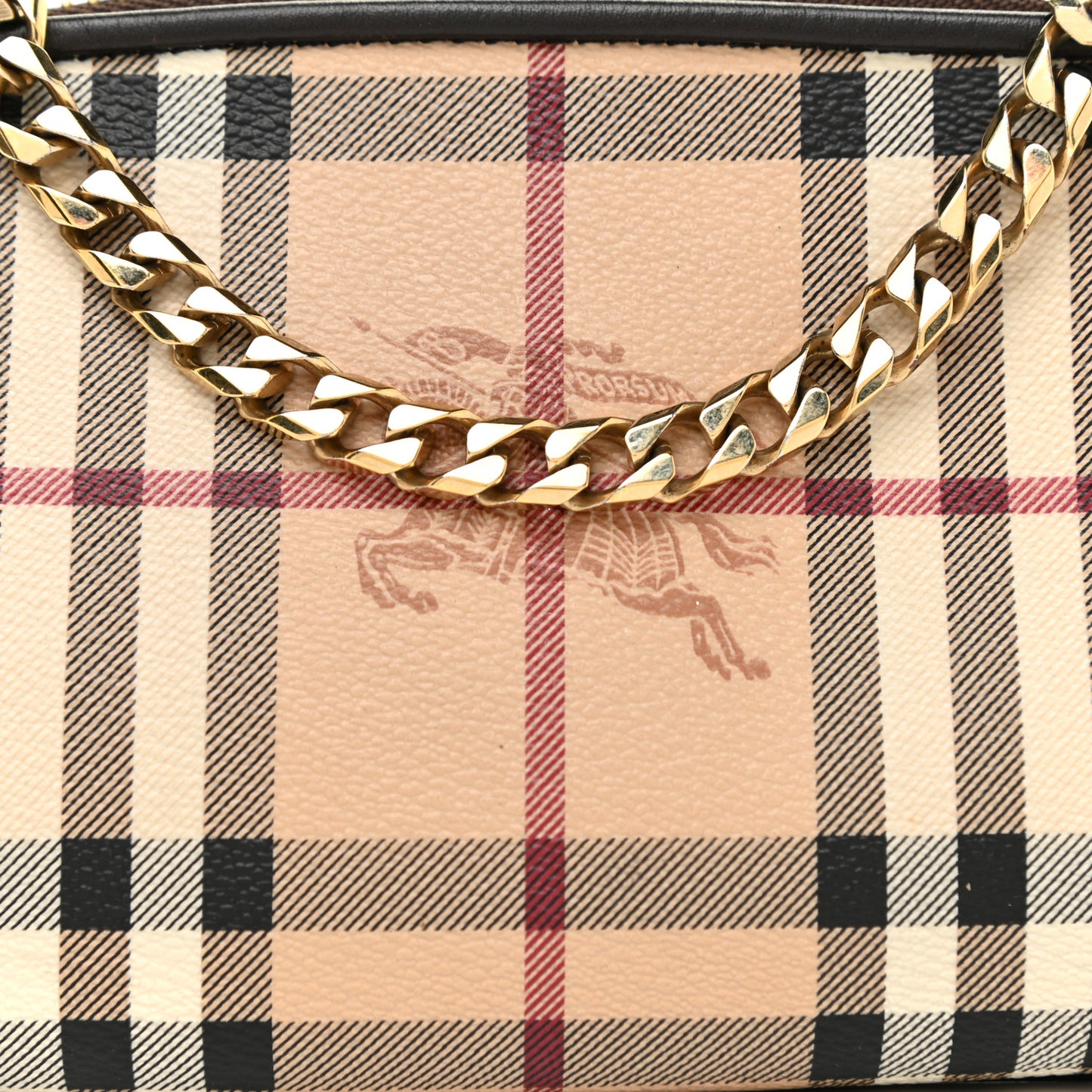 Haymarket Check Clara Pochette Chocolate