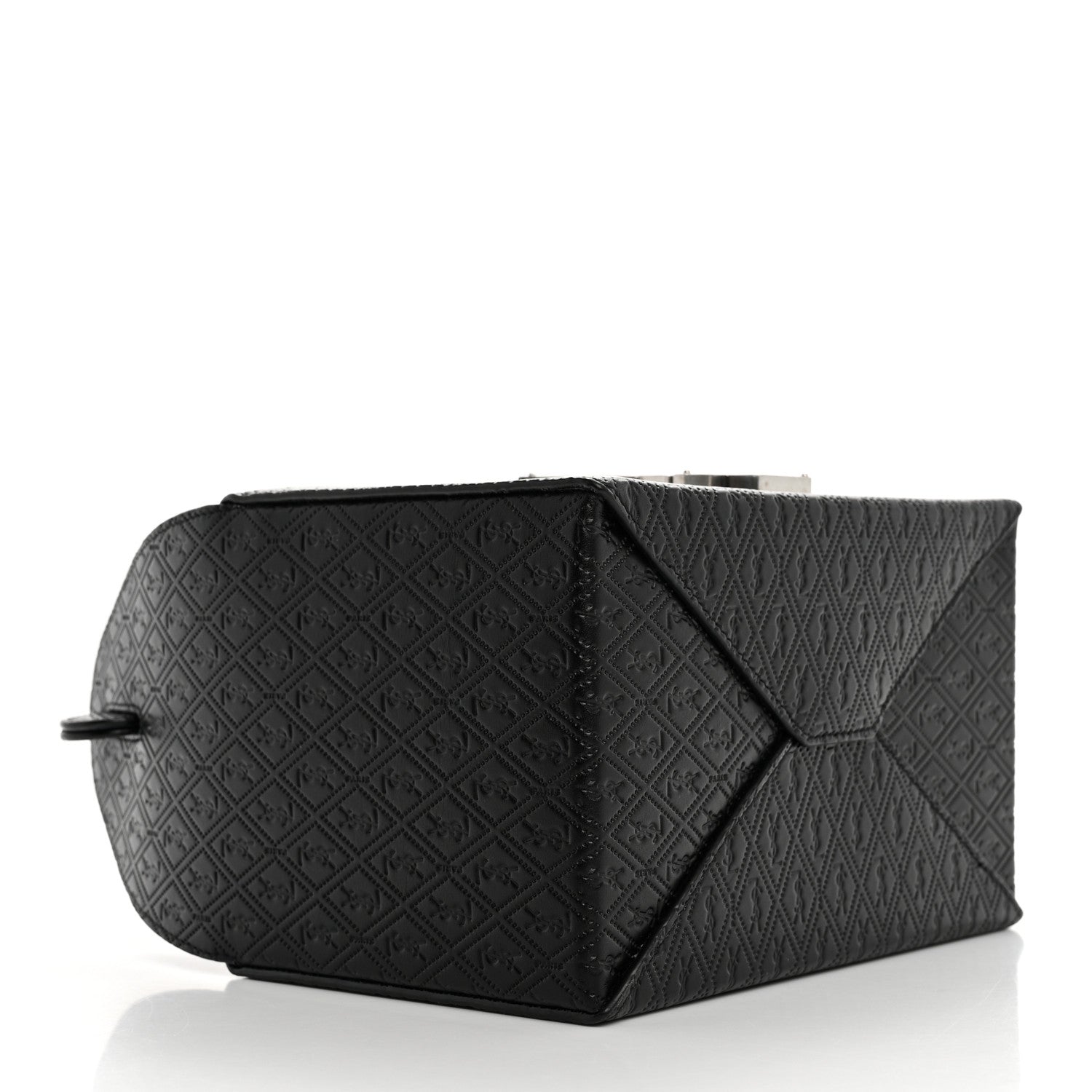 Saint Laurent Calfskin Monogram Take Away Box Black 8 of 8