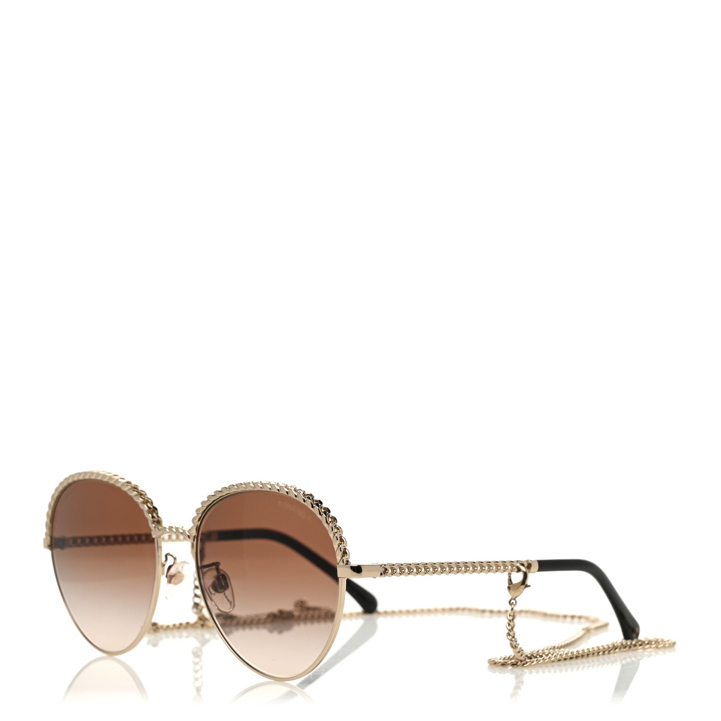 Chain Pantos Sunglasses 4242 Gold Brown