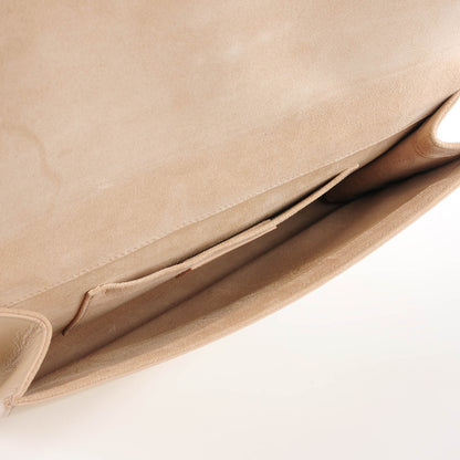 Saint Laurent Calfskin Classic Y Clutch Light Beige 5 of 9