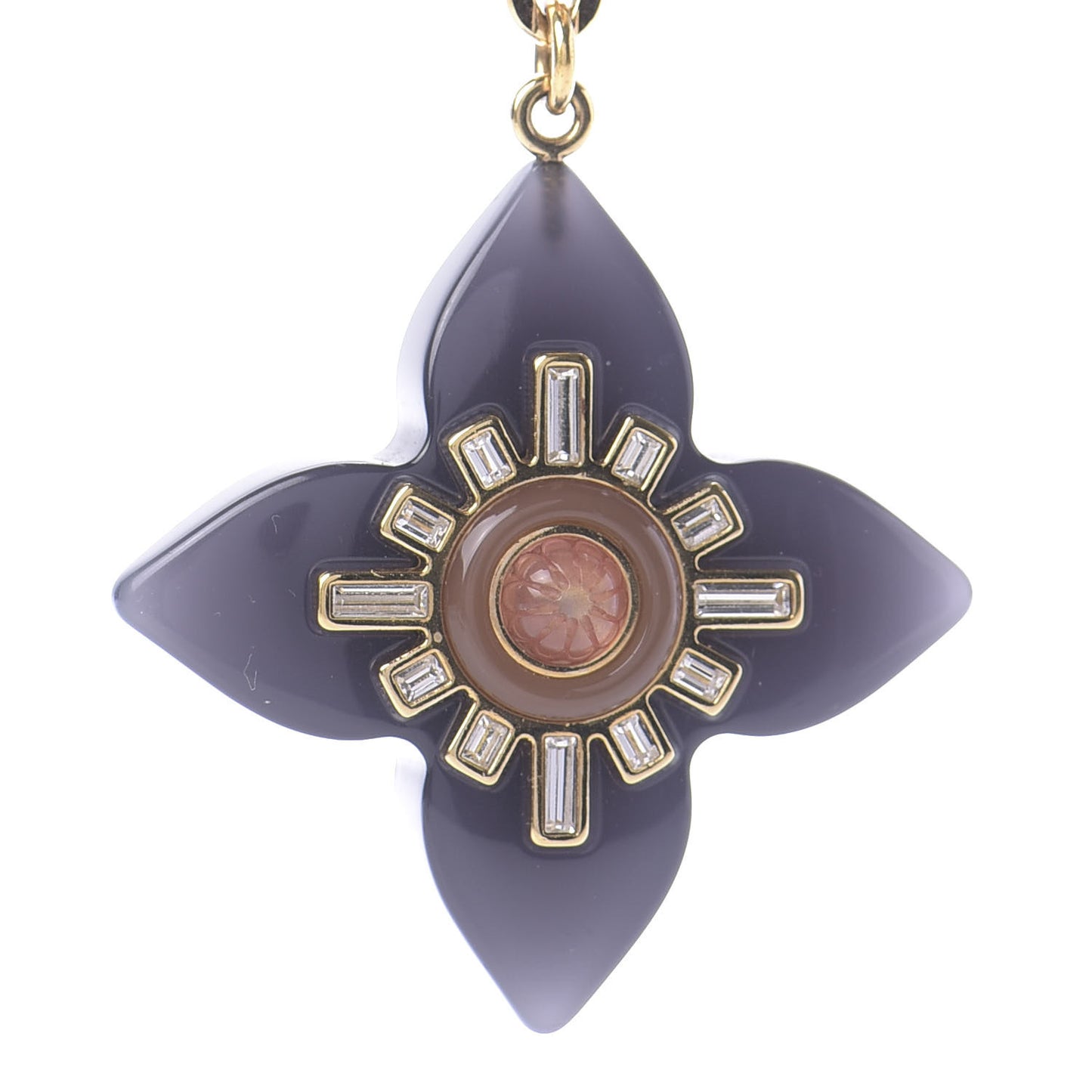 Fleur d'Etoile Bag Charm Black