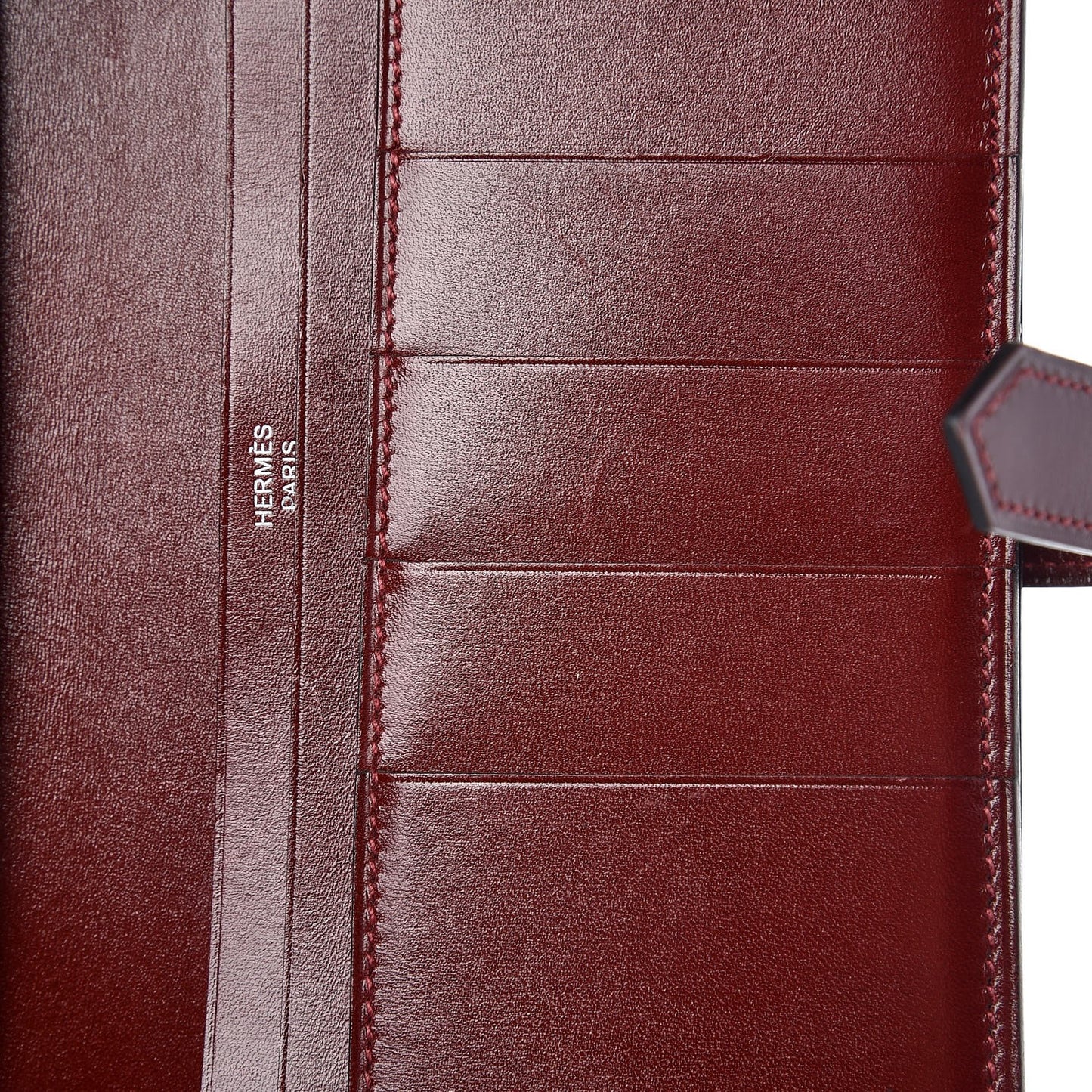Box Bearn Gusset Wallet Rouge H