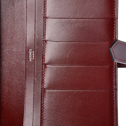 Hermes Box Bearn Gusset Wallet Rouge H 8 of 10