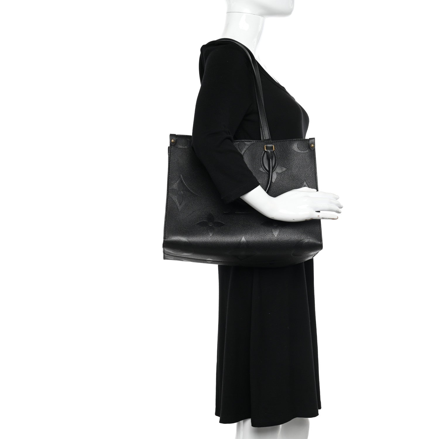 Louis Vuitton Empreinte Monogram Giant Onthego MM Black 4 of 15
