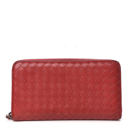 Bottega Veneta Nappa Intrecciato Zip Around Wallet 1 of 16