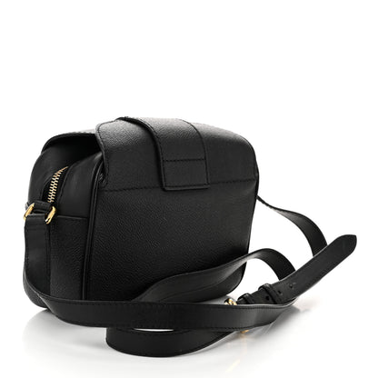Burberry Soft Grain Calfskin Small Buckle Zip Bag Black 3 of 14