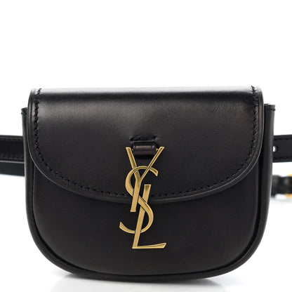 Saint Laurent Smooth Calfskin Mini Classic Monogram Kaia Belt Black 11 of 11