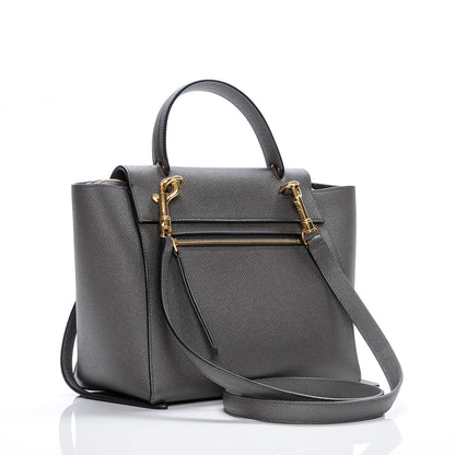 Celine Baby Grained Calfskin Micro Belt Bag Grey 3 of 7