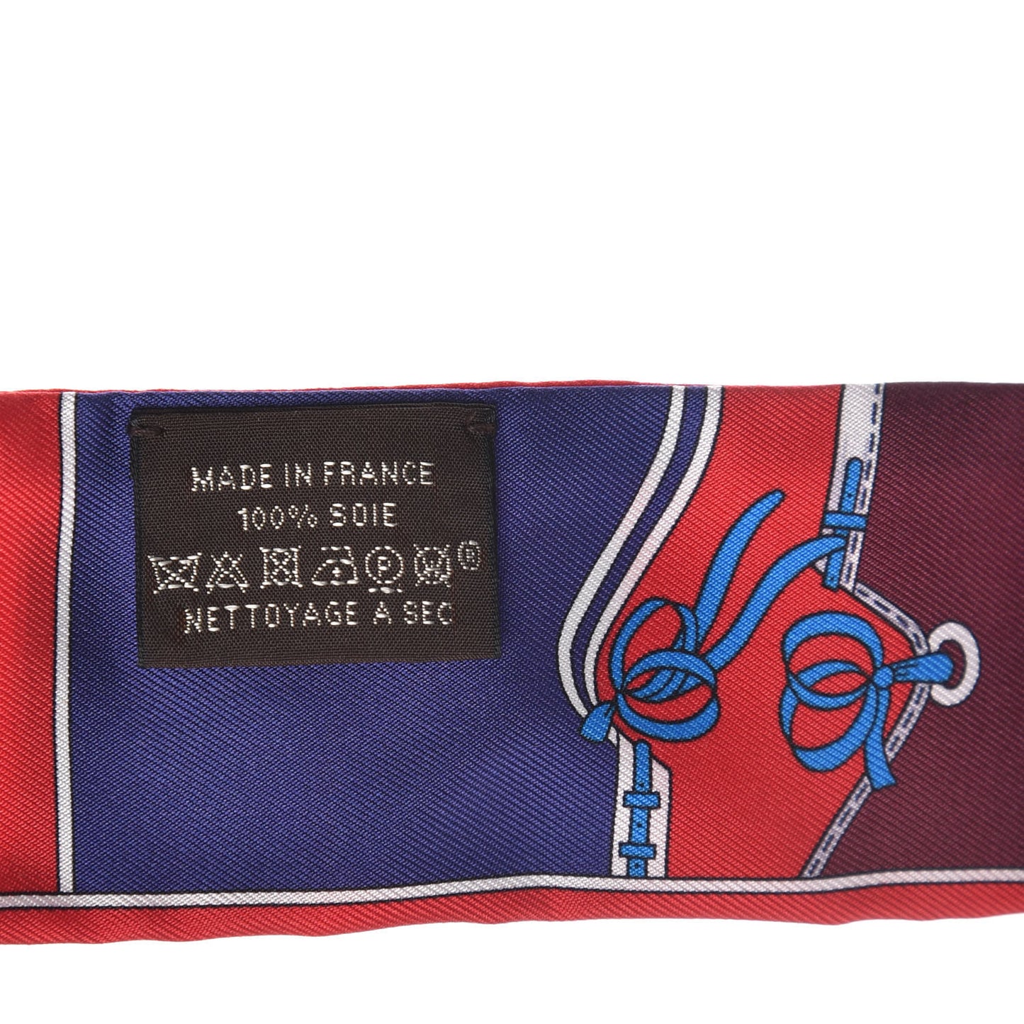 Silk Camails Twilly Scarf Rouge Violet Marine