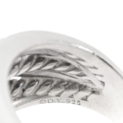 David Yurman Sterling Silver 18mm Wide Crossover Cable Ring 59 8.75 4 of 4