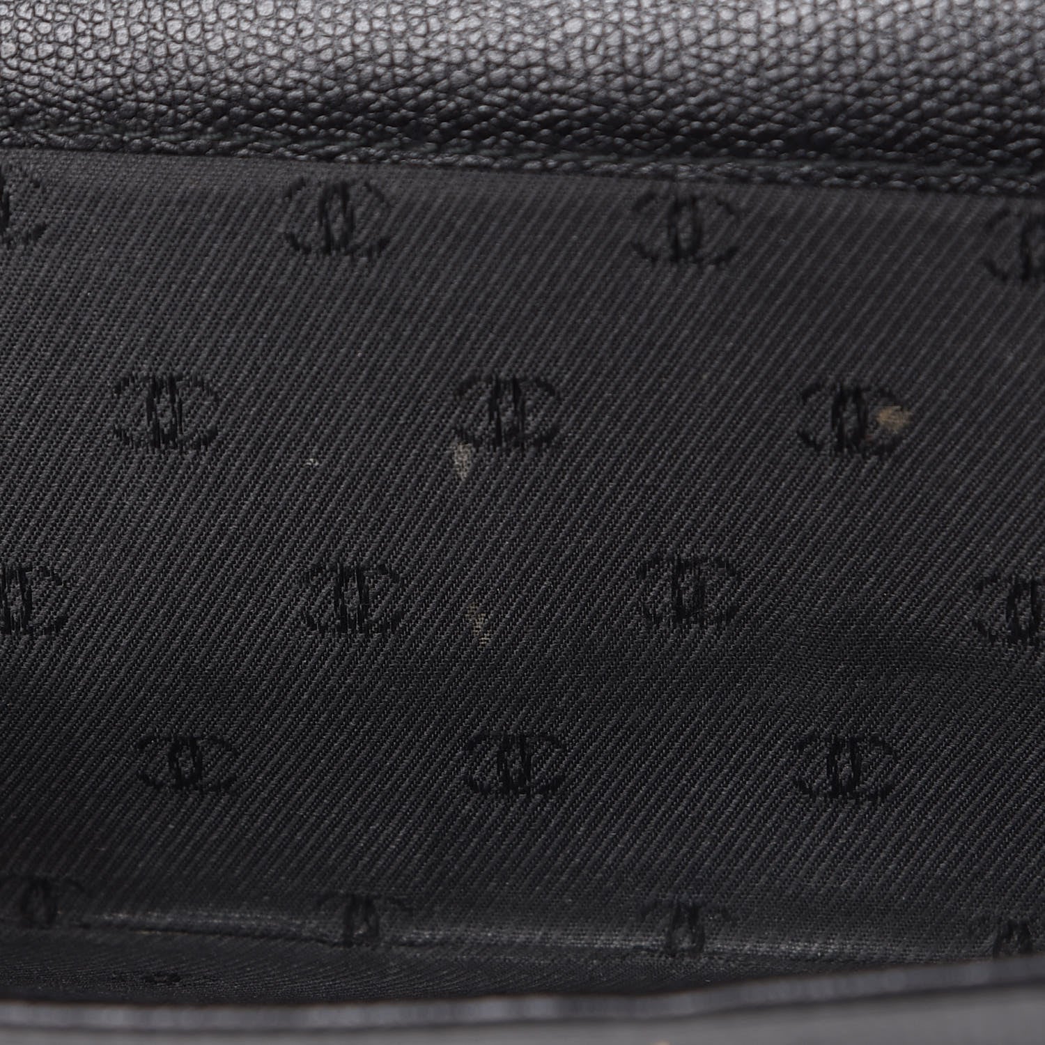 Chanel Grained Calfskin CC Button Wallet Black 9 of 18