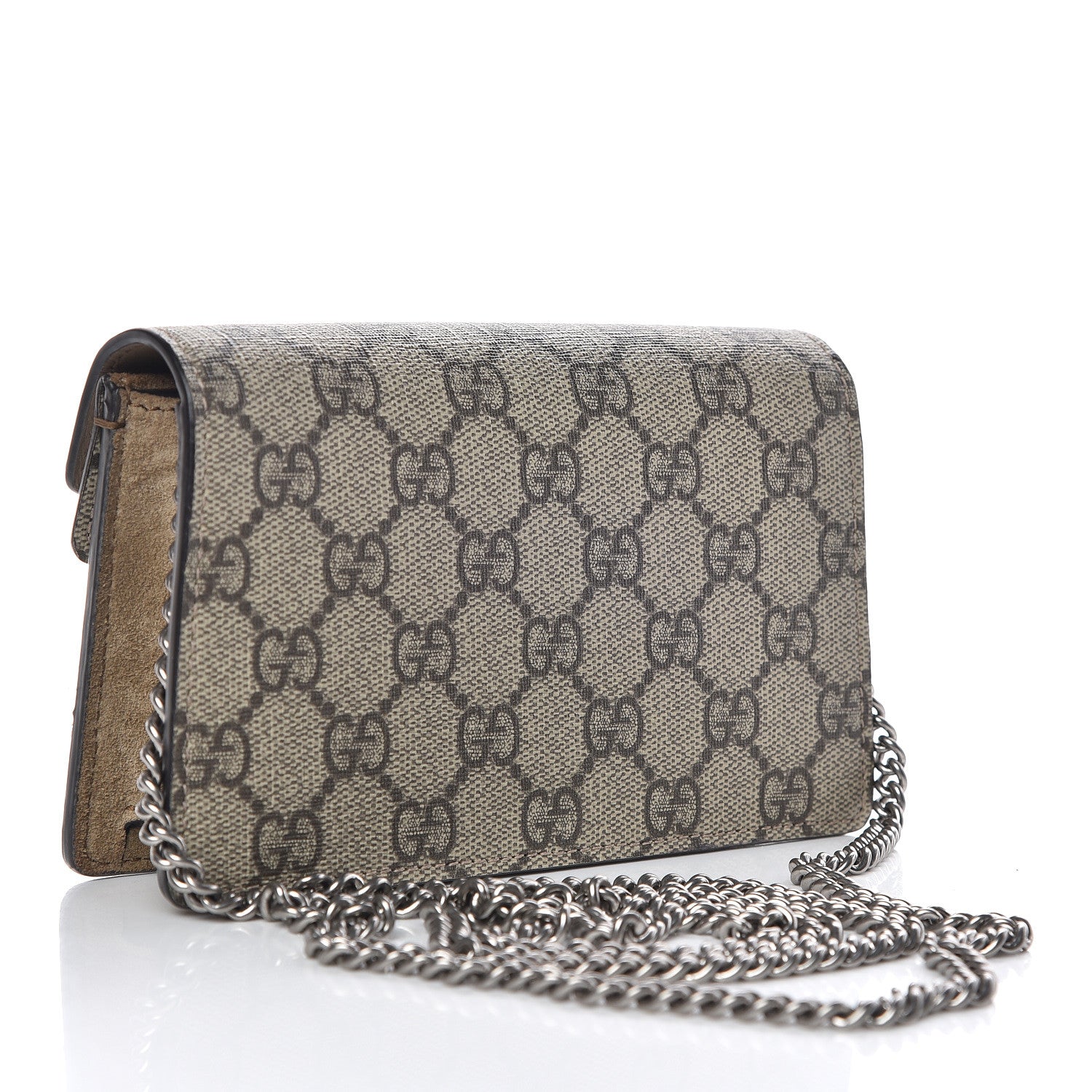 Gucci GG Supreme Monogram Super Mini Dionysus Shoulder Bag Taupe 3 of 9