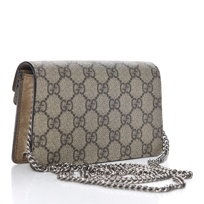 Gucci GG Supreme Monogram Super Mini Dionysus Shoulder Bag Taupe 3 of 9