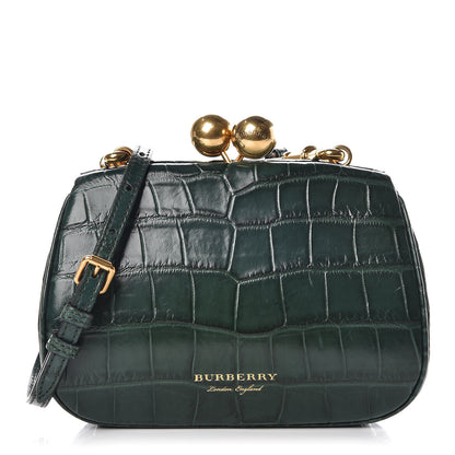 Burberry Alligator Small Frame Bag Dark Green 1 of 9