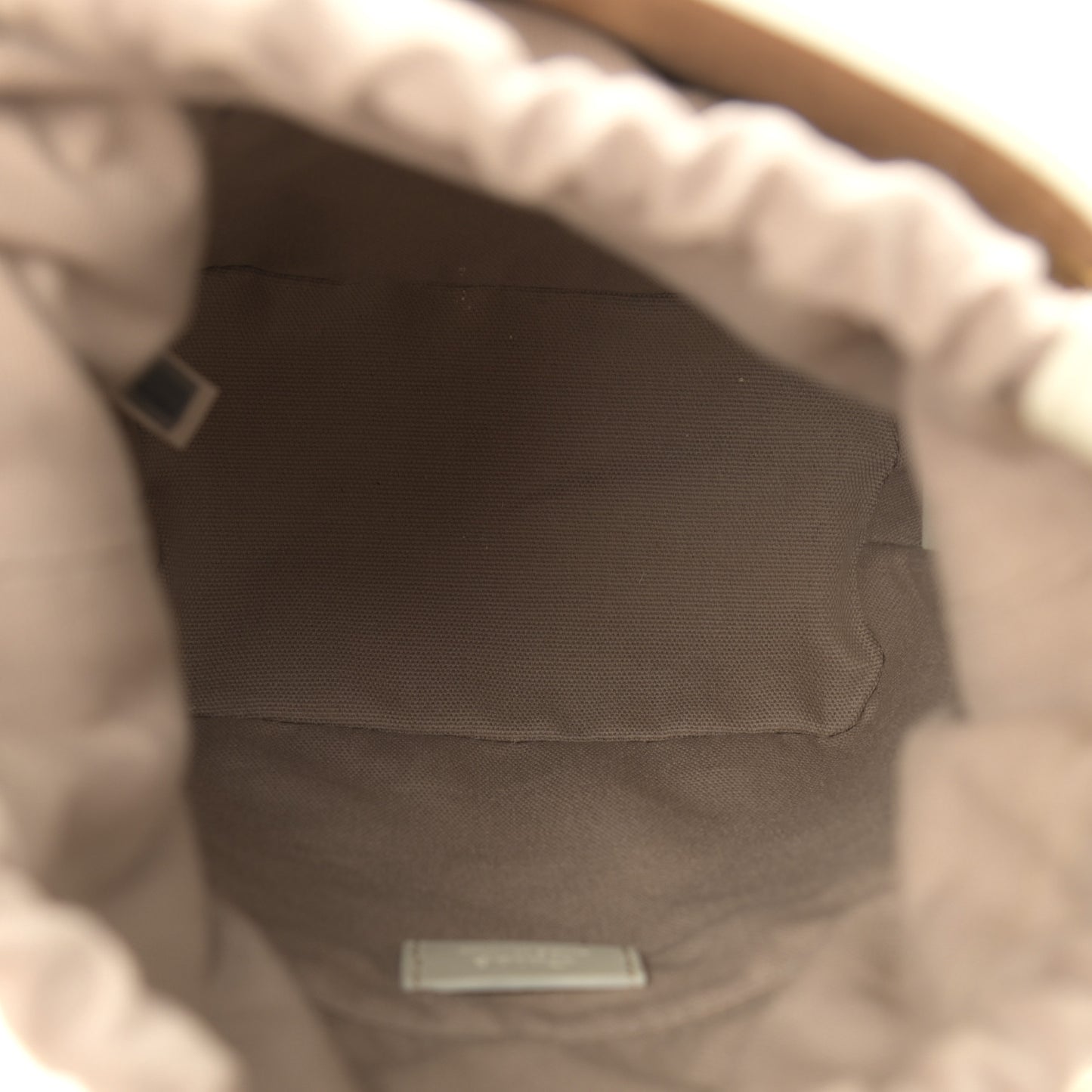 Smooth Calfskin Mini Roy Bucket Bag Natural White