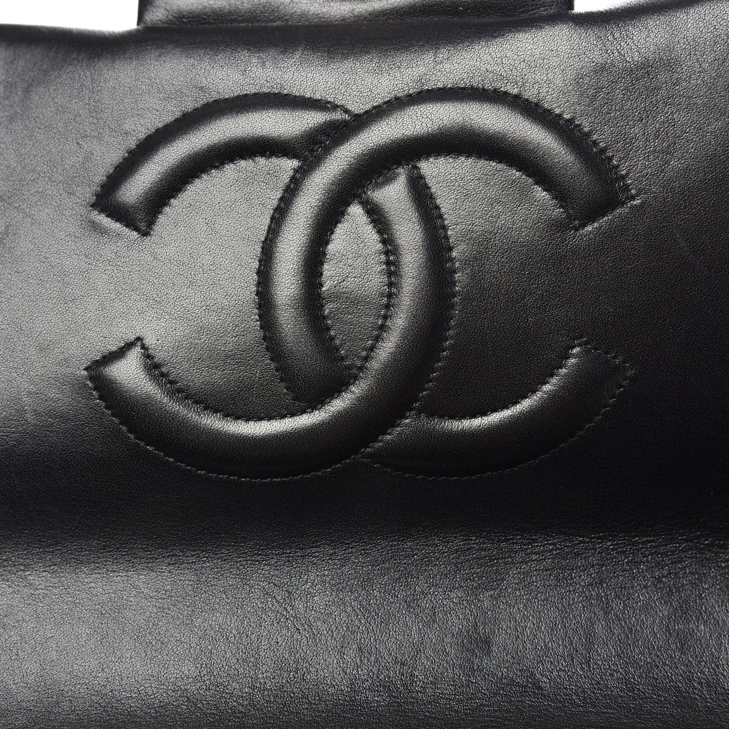 Lambskin Quilted XL Jumbo Single Flap Black