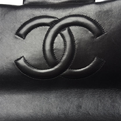 Chanel Lambskin Quilted XL Jumbo Single Flap Black 13 of 16