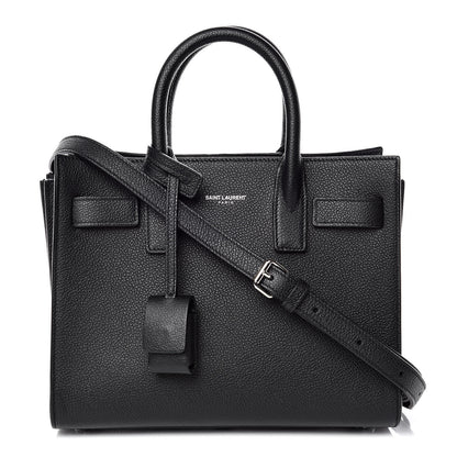 Saint Laurent Grained Calfskin Nano Sac De Jour Black 1 of 11