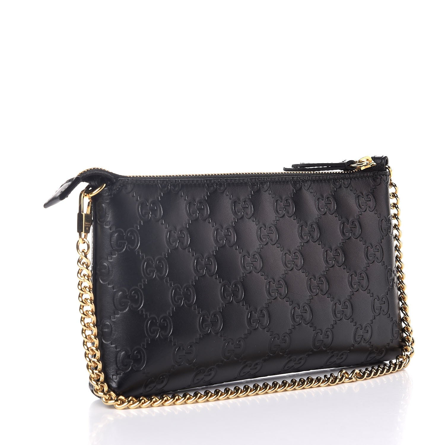 Gucci Guccissima Signature Wrist Wallet Black 3 of 10