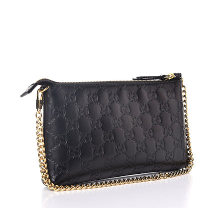 Gucci Guccissima Signature Wrist Wallet Black 3 of 10